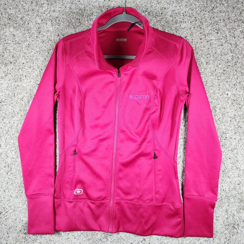 OGIO Endurance Jacket Womens Small Pink Full Zip Thumbholes Good